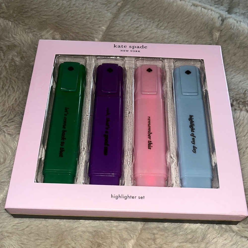 Kate Spade Remember This Highlighter Set - Picture 2 of 2